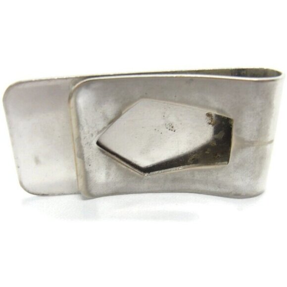 Vintage Silver Tone Money Clip Men Wallet ID Credit Card Holder - Picture 6 of 15